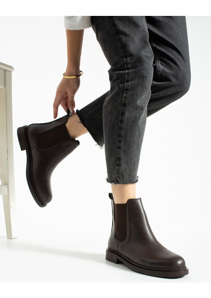 Kadın Siyah Düz Topuklu Chelsea Bot fiyatları