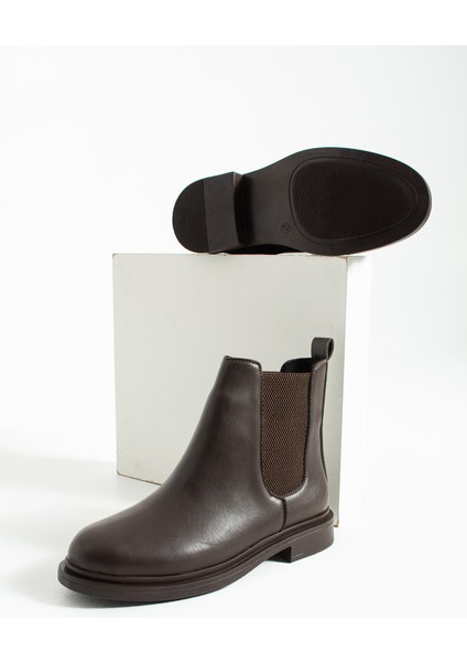 Kadın Siyah Düz Topuklu Chelsea Bot