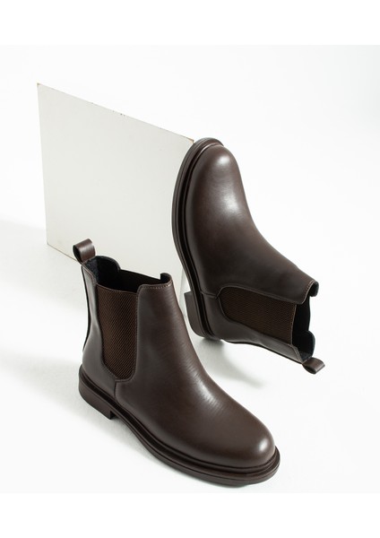 Kadın Siyah Düz Topuklu Chelsea Bot