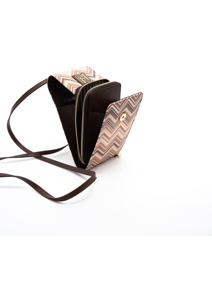 Nut - Kahve SP1145 Kadın Askılı Askılı Cüzdanlı Telefon Çantası fırsatları