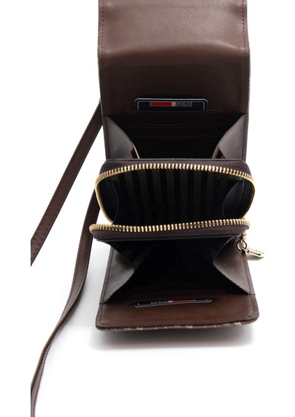 Nut - Kahve SP1145 Kadın Askılı Askılı Cüzdanlı Telefon Çantası indirimleri