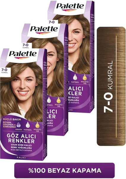 Göz Alıcı Renkler 7-0 Kumral x 3 Adet