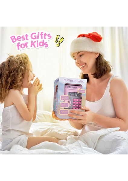 Elektronik Şifreli Kasa Otomatik Kağıt Para Alan Atm Çocuk Kumbara fiyatları