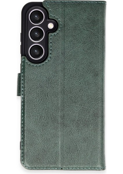 Samsung Galaxy S24 Fe Kılıf Trend S Plus Kapaklı Kılıf - Yeşil - MRS1811-2045