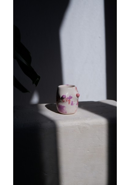 El Yapımı Seramik Memeli Shot Bardağı, Hediyelik Tekila Bardağı, Pinterest Bardağı- 1 Tane