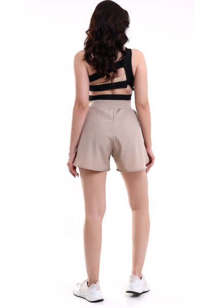 Kadın Deniz Şortu Taytlı Şort Içden Taytlı