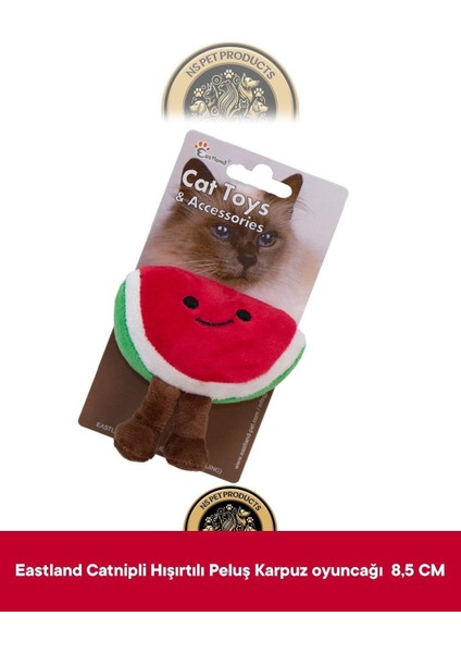 Catnipli Peluş Tavuk-Catnipli Hışırtılı Peluş Karpuz-Matatabili Peluş Fare Oyuncak 3'lü Set modelleri