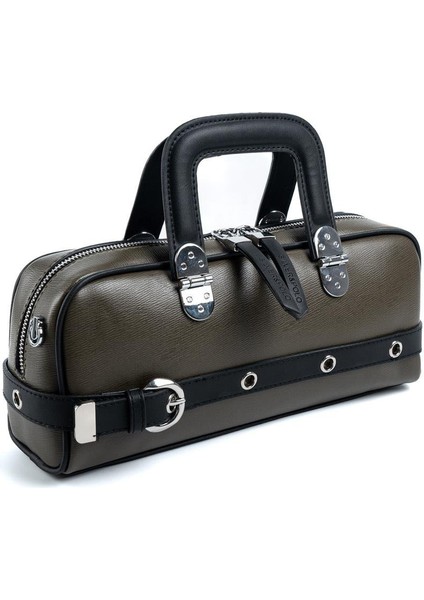 Haki - Siyah SP1258 Kadın El Çantası fiyatları