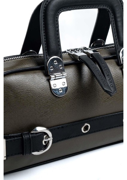 Haki - Siyah SP1258 Kadın El Çantası fırsatları