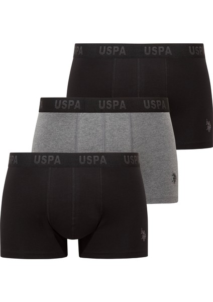 80651 Siyah - Siyah - Antrasit Melanj 3 Lü Boxer