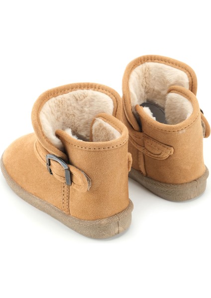 Kız Çocuk Kışlık Boğazdan Peluşlu Tek Kemer Cırt Cırtlı Ayarlanabilir Pvc Rahat Taban Ev Bahçe Okul Kreş Kısa Bot fırsatları