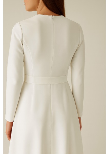 Byan Fiyonklu Puf Scuba Elbise fırsatları