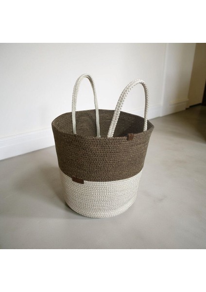 Bebek,çocuk Odası,banyo Hasır Düzenleyici Saklama Kutusu Oyuncak Kirli Sepeti Kulplu Sepet