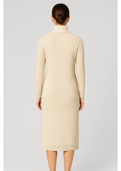 Yeni Sezon Fitilli Fermuar Detaylı Uzun Elbise modelleri