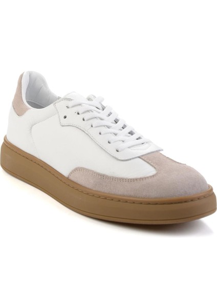 Bej Hakiki Deri Erkek Sneaker E01442421502 fiyatları