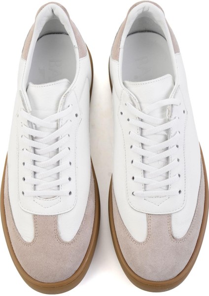 Bej Hakiki Deri Erkek Sneaker E01442421502 fırsatları