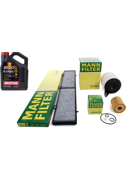 Bmw E87 Kasa 118I Periyodik Bakım Filtre Seti Motul 5W30