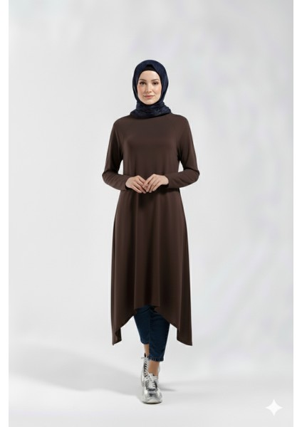 1220_ASIMETRIK Kesim Plistre Tesettür Tunik fırsatları