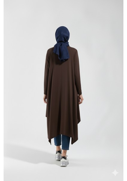 1220_ASIMETRIK Kesim Plistre Tesettür Tunik indirimleri