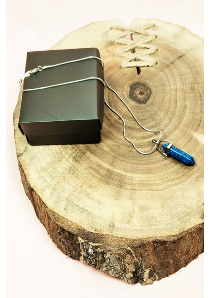 Labradorit Doğal Taşı Zincirli El Yapımı Tasarımlı Kolye Uç: 3,5 cm Zincir: 20 cm Kutulu modelleri