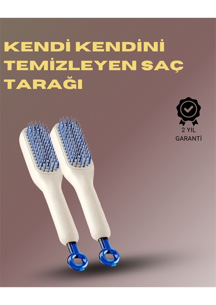 Kendini Temizleyen Masajlı Saç Tarağı – Anti-Statik Ergonomik Tasarım - M538B877-N73538