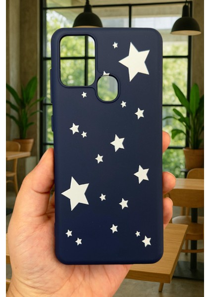 Samsung Galaxy A21S Uyumlu Mini Yıldız Desenli Silikon Darbe Emici Klasik Korumalı Rubber Kılıf fiyatları
