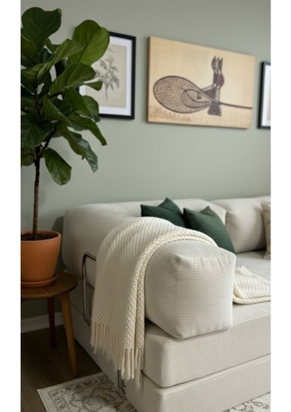 Liona 100X200 Yatak Olabilen Kanepe Modüler Çok Fonksiyonlu Aktivite Koltuk Krem modelleri