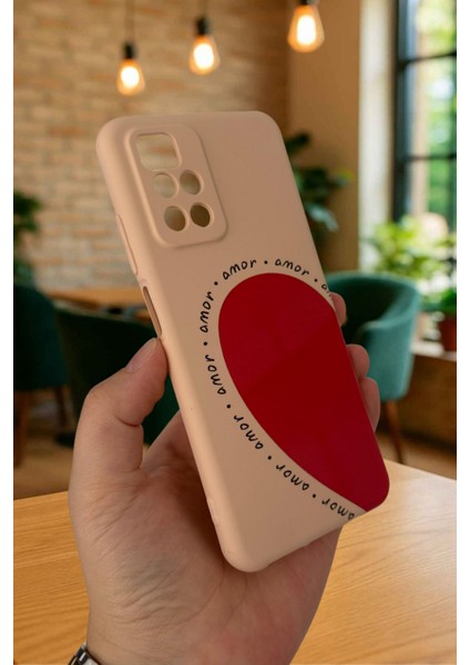 Xiaomi Redmi 10 2022 Amor Kalp Silikon Darbe Emici Klasik Korumalı Rubber Kılıf modelleri