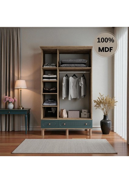 Sooho 3 Kapaklı Aynalı Çekmeceli Mdf Gardırop modelleri