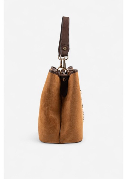 SP967 Kadın Çapraz Çanta Süet Taba-Kahve modelleri