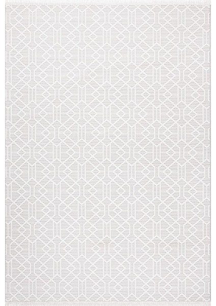 Zena 416A Krem Gri Serisi Akrilik Salon Oturma Yatak Odası Halısı