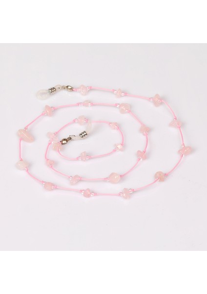 Pembe Kuvars Taşlı Gözlük Askısı – Doğal Taş Gözlük Ipi fiyatları