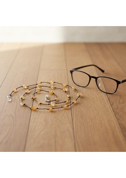 Sitrin Taşlı Gözlük Askısı – Doğal Taş Gözlük Ipi fiyatları