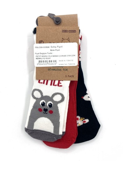 3'lü Bebek Çorabı 2169