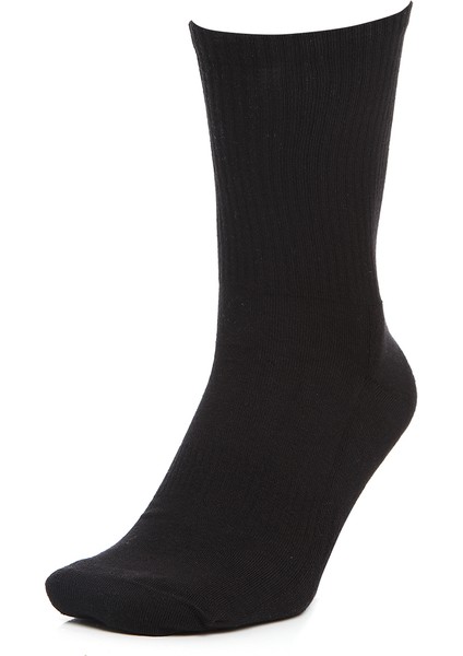 Nuvola-2 3'lü Unisex Siyah Günlük Stil Çorap 24KUAL19D01-SYH