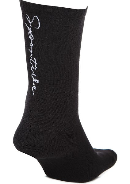 Nuvola-2 3'lü Unisex Siyah Günlük Stil Çorap 24KUAL19D01-SYH fiyatları