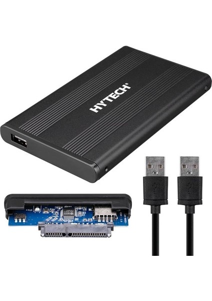 Hytech HY-HDC20 2.5" USB 2.0 Sata Harici Hard Disk Kutusu Siyah