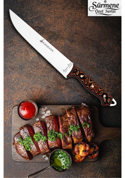 Sürmene Serisi Mutfak Bıçak Et Ekmek Sebze Salata Bıçağı Kahve Verzalit Sap HDS-163