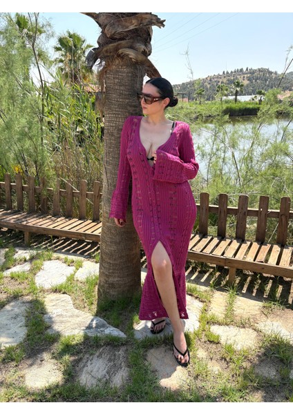 Ispanyol Kollu Uzun Ajurlu Hırka indirimleri