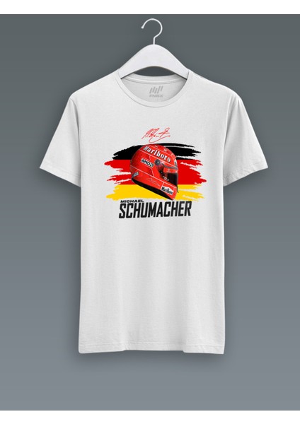 Michael Schumacher Vizör Baskılı T-Shirt