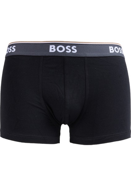 Siyah - Gri Erkek Boxer Trunk 3p Power Design