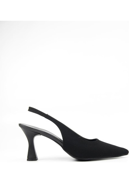 Scottie Siyah Süet Orta Topuklu (6 Cm) Klasik Topuklu Ayakkabı modelleri