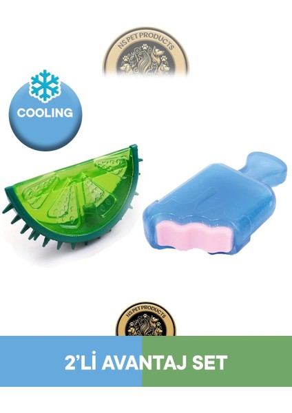 Cooling Frisko-Lime Köpek Oyuncağı 2'li Set