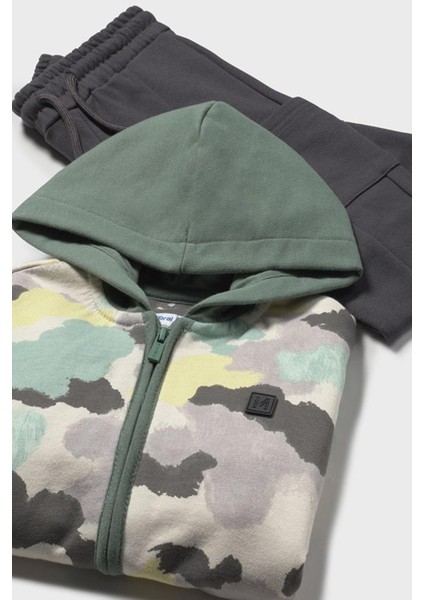 Erkek Çocuk 1-4 Yaş Üçlü Eşofman Takımı Yeşil fırsatları