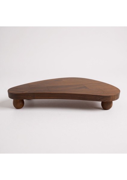 Doğal Kayın Ağacı Badem Formlu Top Ayaklı Ahşap Sunumluk – Kahvaltı ve Dekoratif Servis Standı fırsatları