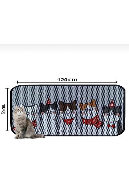 Pati Cool 60X120 Büyük Boy Kedi Kumu Wc Önü Paspas – Pati Desenli Elekli Tuvalet Önü Paspas Xxl modelleri