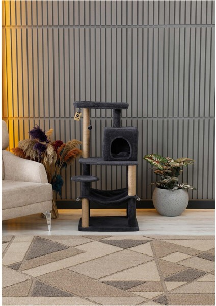 Çok Katlı Yıkanabilir Kedi Tırmalama ve Oyun Evi - Dubai Antrasit fiyatları