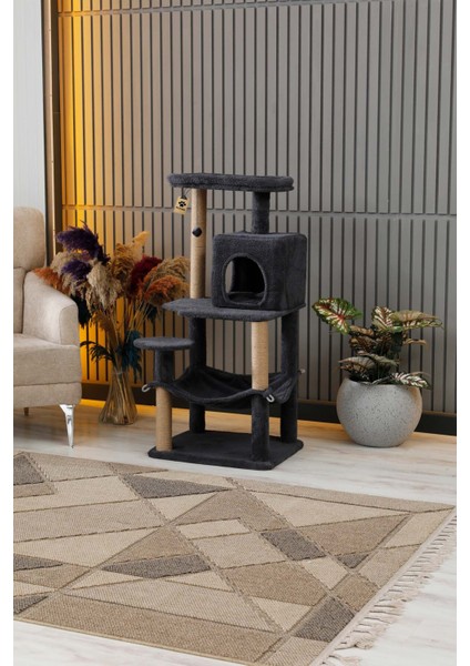 Çok Katlı Yıkanabilir Kedi Tırmalama ve Oyun Evi - Dubai Antrasit modelleri