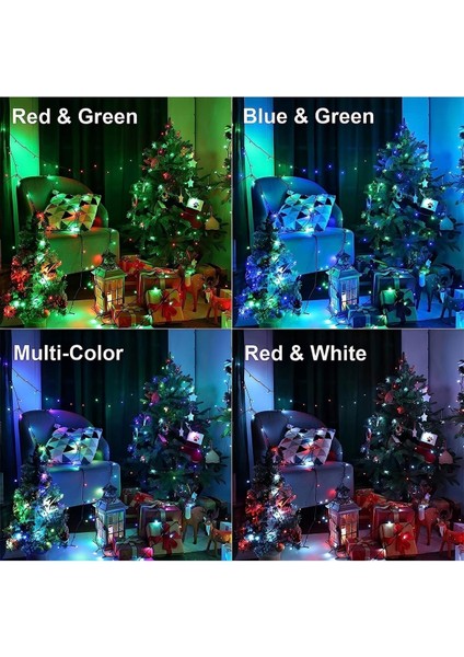 SL-1030 Rgb Renkli Işık Pirinç 10 Metre 100'LÜ LED Yılbaşı Ağaç Işık 8 Fonksiyonlu Dekoratif LED modelleri