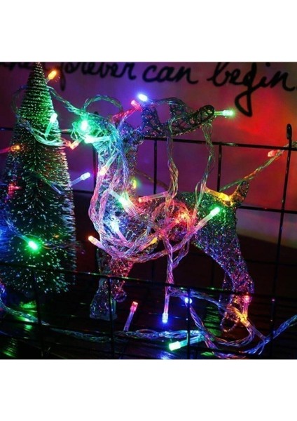 SL-1030 Rgb Renkli Işık Pirinç 10 Metre 100'LÜ LED Yılbaşı Ağaç Işık 8 Fonksiyonlu Dekoratif LED fırsatları